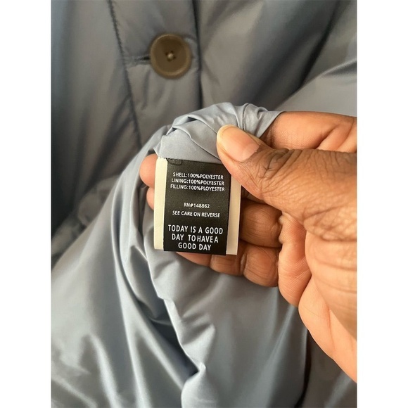 Torrid 2 Plus Size Blue Poly Fill Lightweight Shacket Jacket 2x 18-20 NWT - Picture 7 of 10